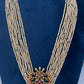 Jadau Kundan Pearls Long Mala Haar Necklace - JA000345