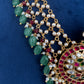 Jadau Kundan Pearls Short Necklace - JA000346