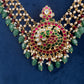 Jadau Kundan Pearls Short Necklace - JA000346