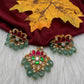 Jadau Kundan Lotus Pendant Set - product photo 1