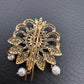 Diamond Finish CZ Ruby Red Stone Jada Billa Hair Pin Set