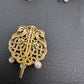 Diamond Finish CZ Ruby Red Stone Jada Billa Hair Pin Set