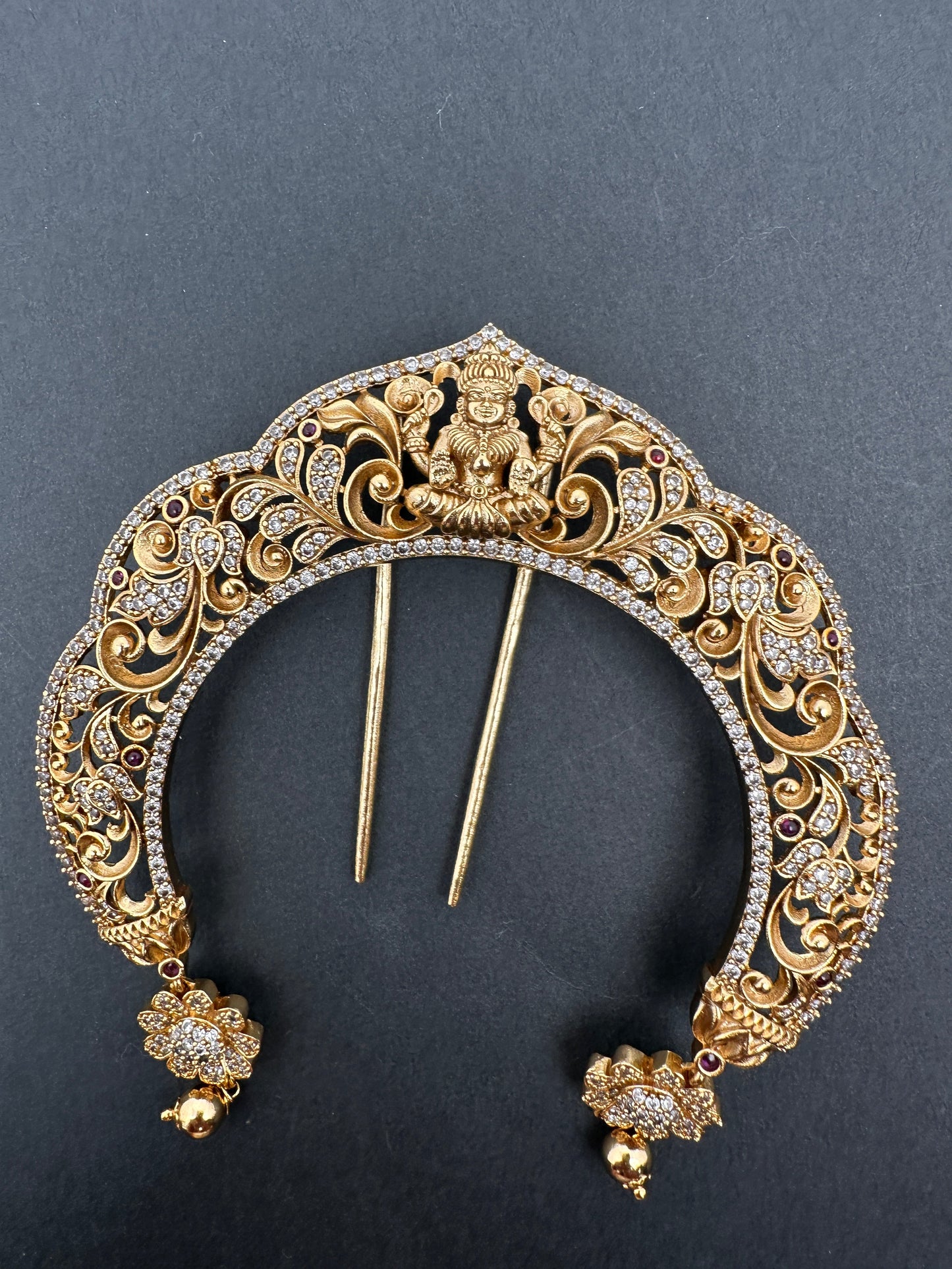 Matte Finish Goddess Lakshmi  Jada Billa Hair Pin.