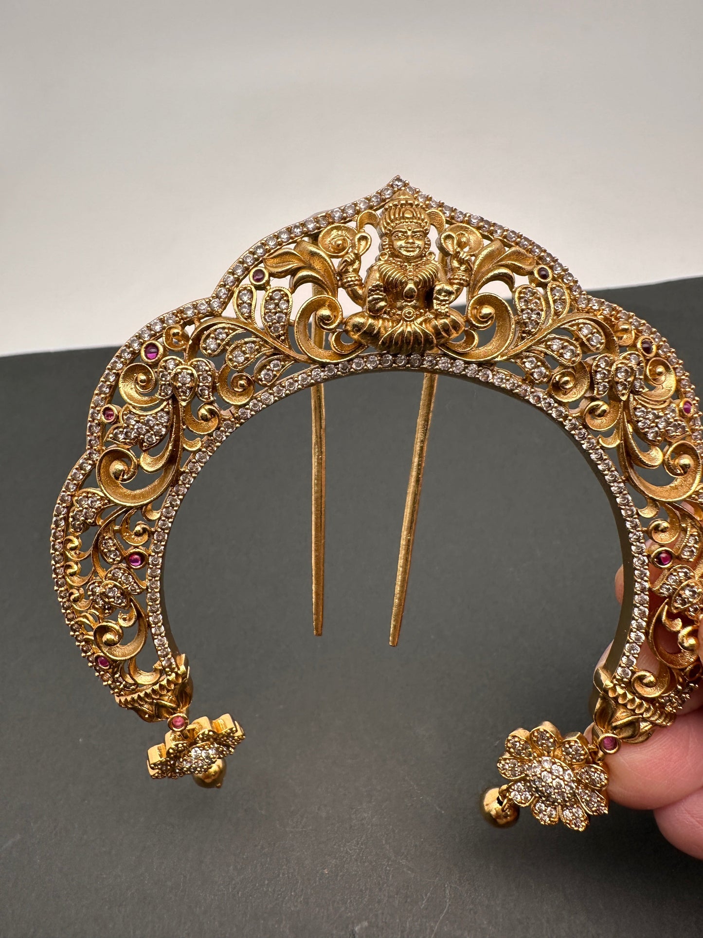 Matte Finish Goddess Lakshmi  Jada Billa Hair Pin.