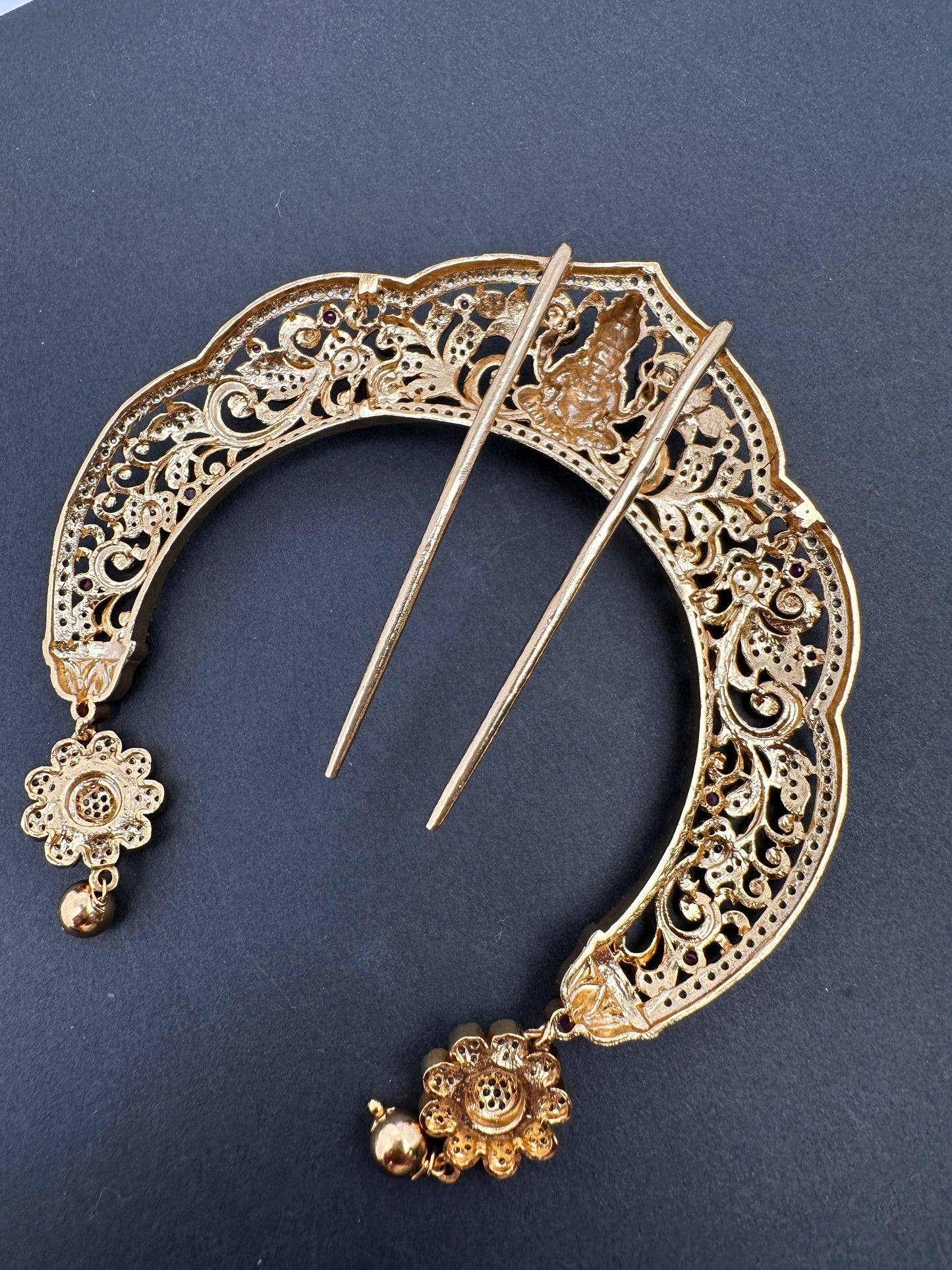 Matte Finish Goddess Lakshmi  Jada Billa Hair Pin.