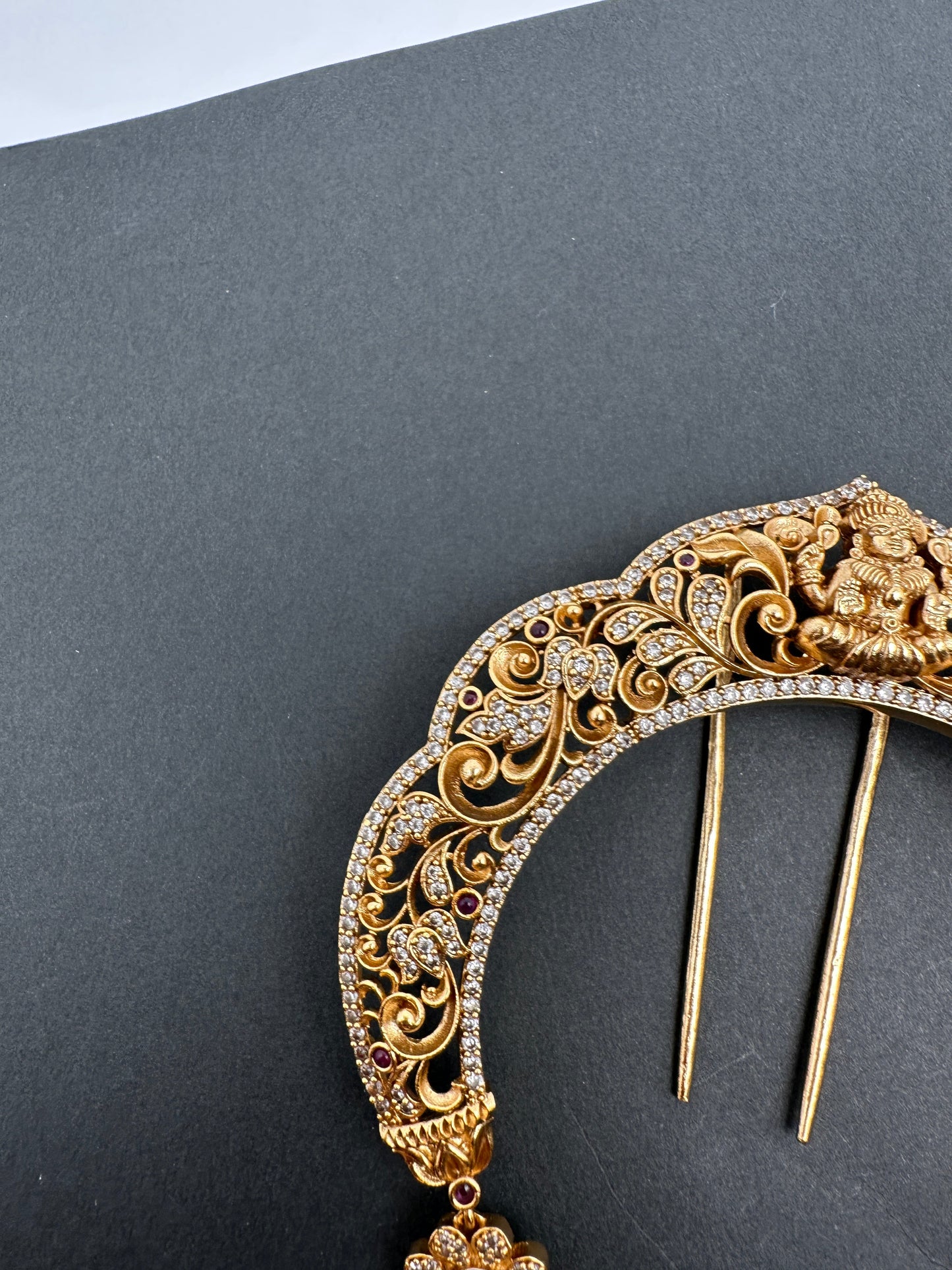 Matte Finish Goddess Lakshmi  Jada Billa Hair Pin.