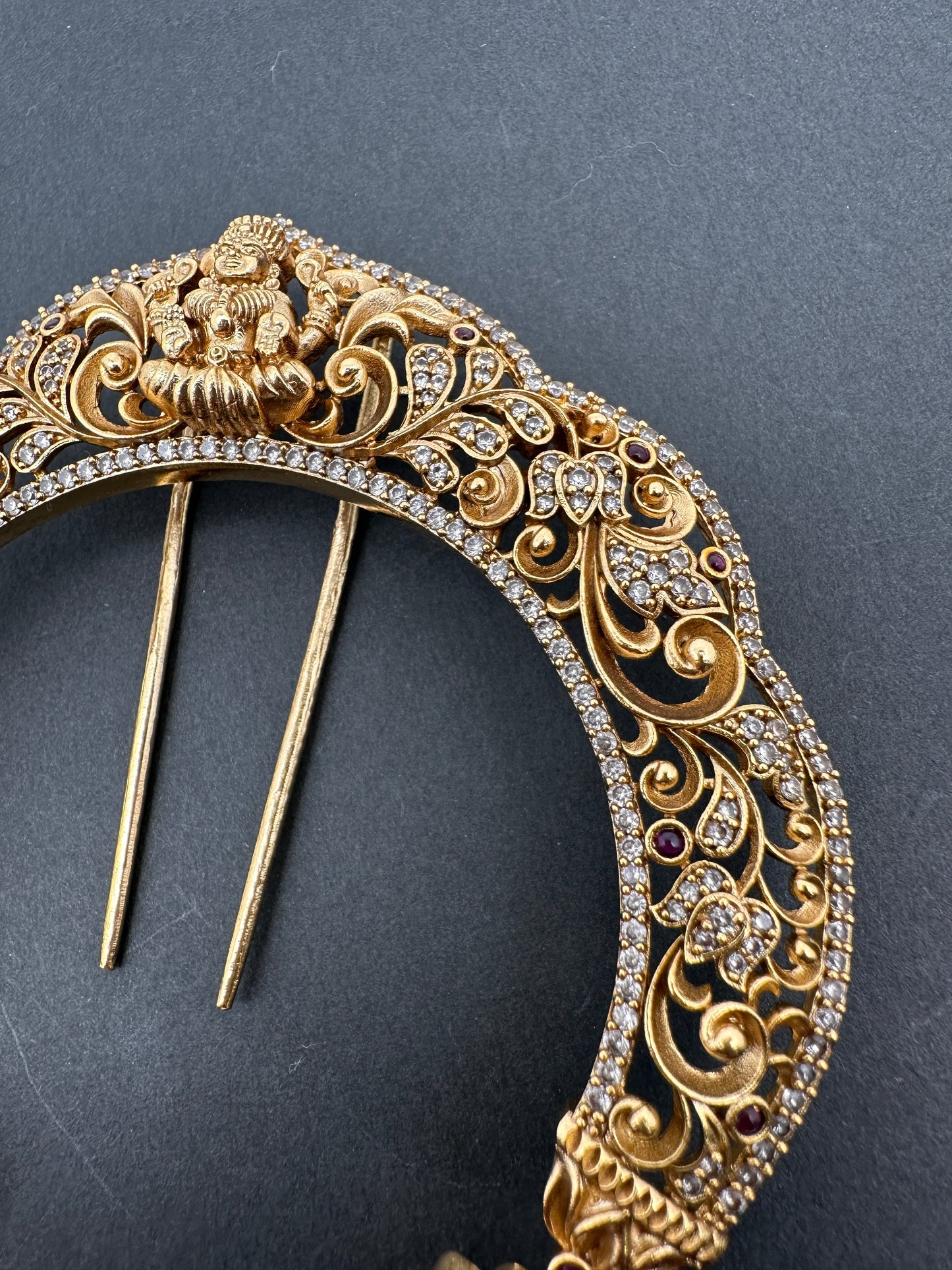 Matte Finish Goddess Lakshmi  Jada Billa Hair Pin.