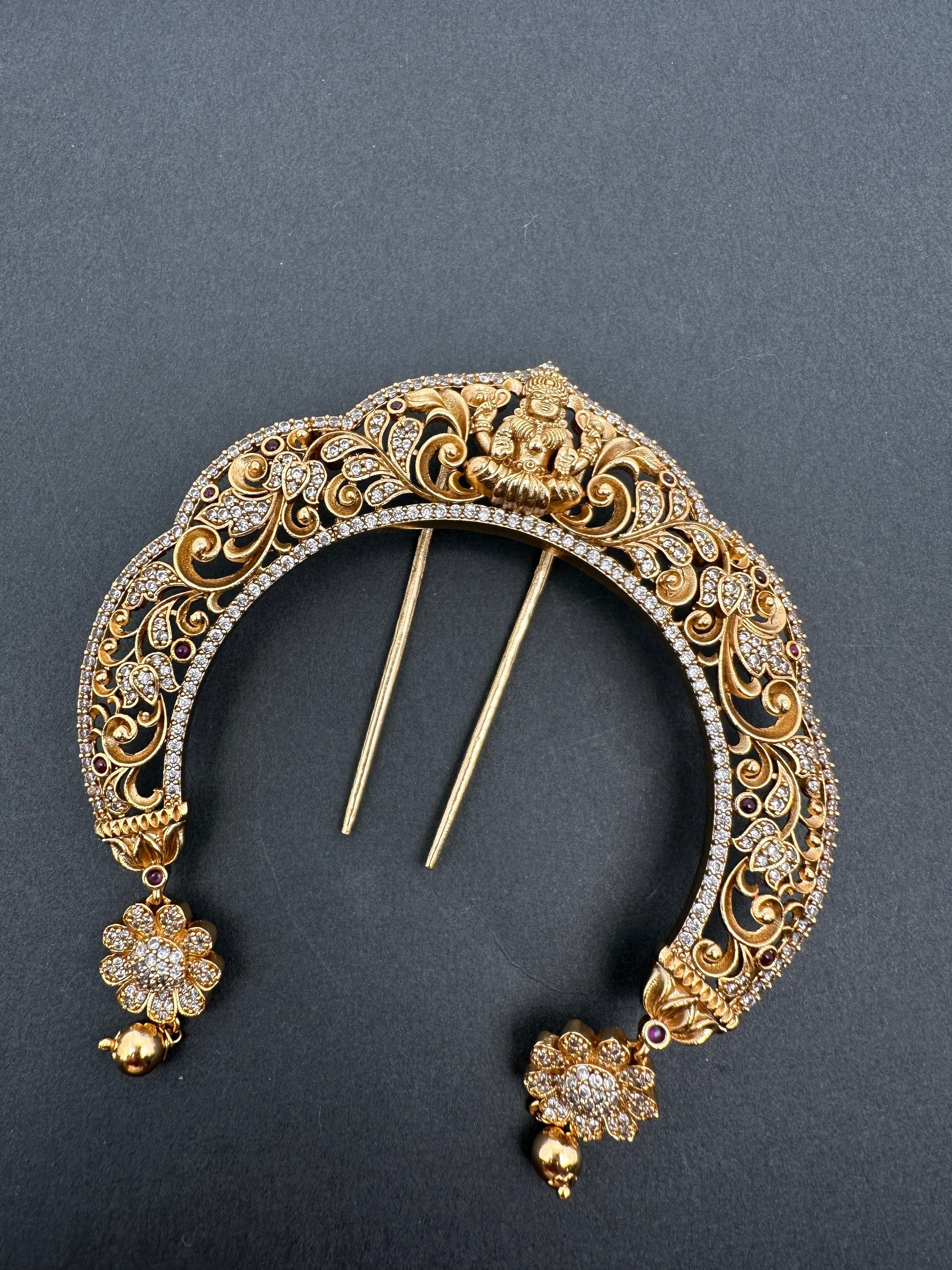 Matte Finish Goddess Lakshmi  Jada Billa Hair Pin.