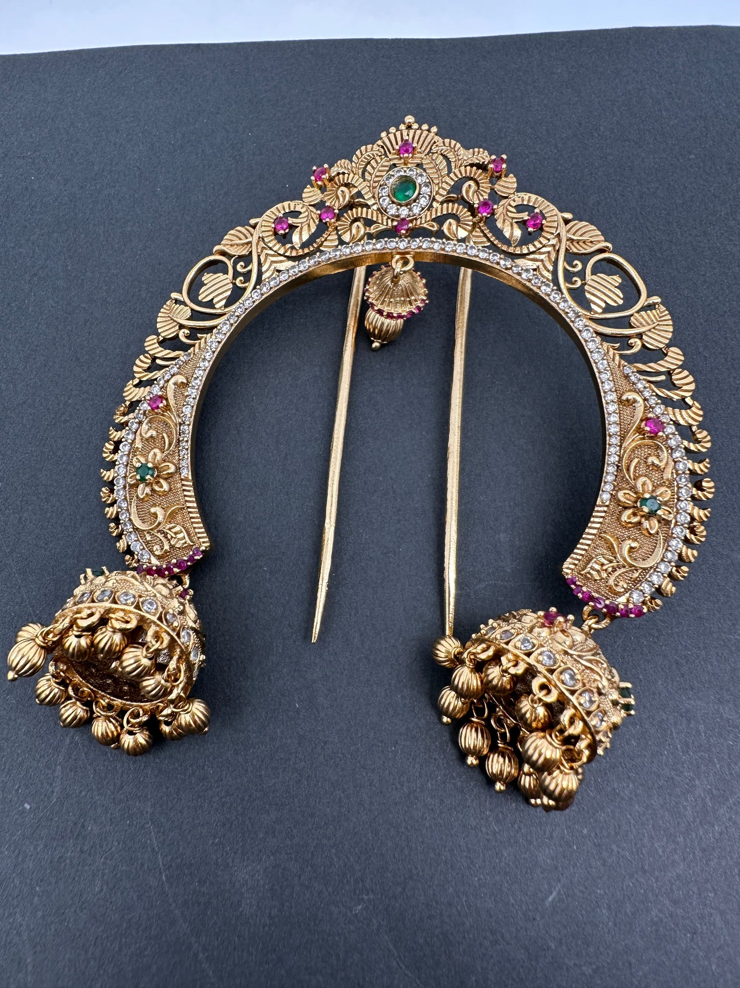 Matte Finish Goddess Lakshmi  Jada Billa Hair Pin.