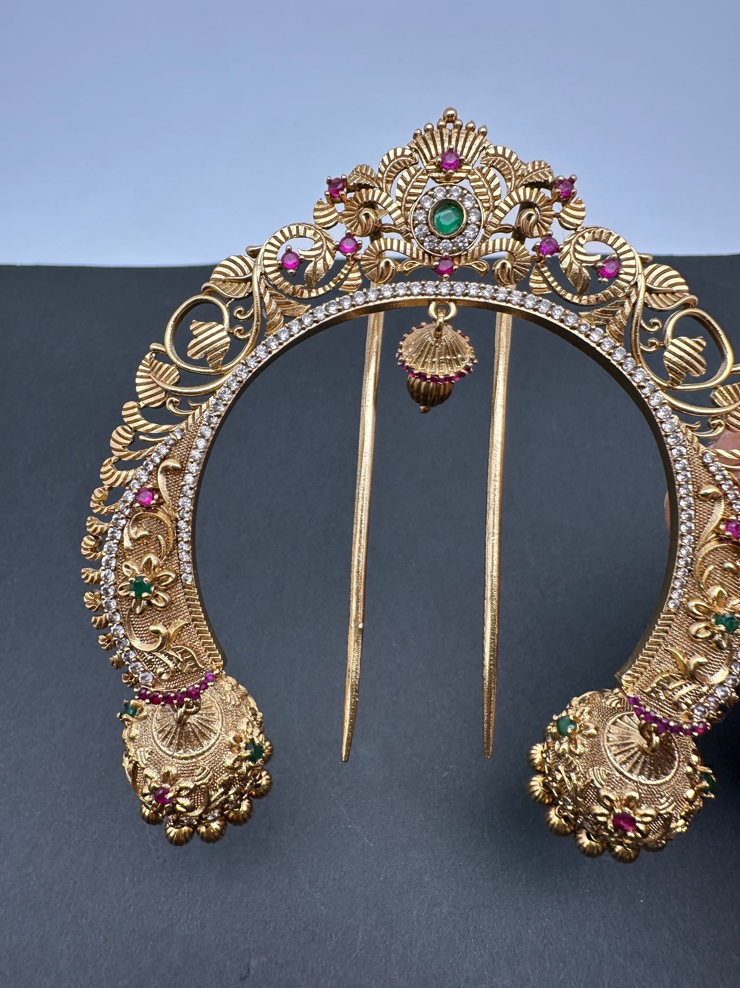 Matte Finish Goddess Lakshmi  Jada Billa Hair Pin.