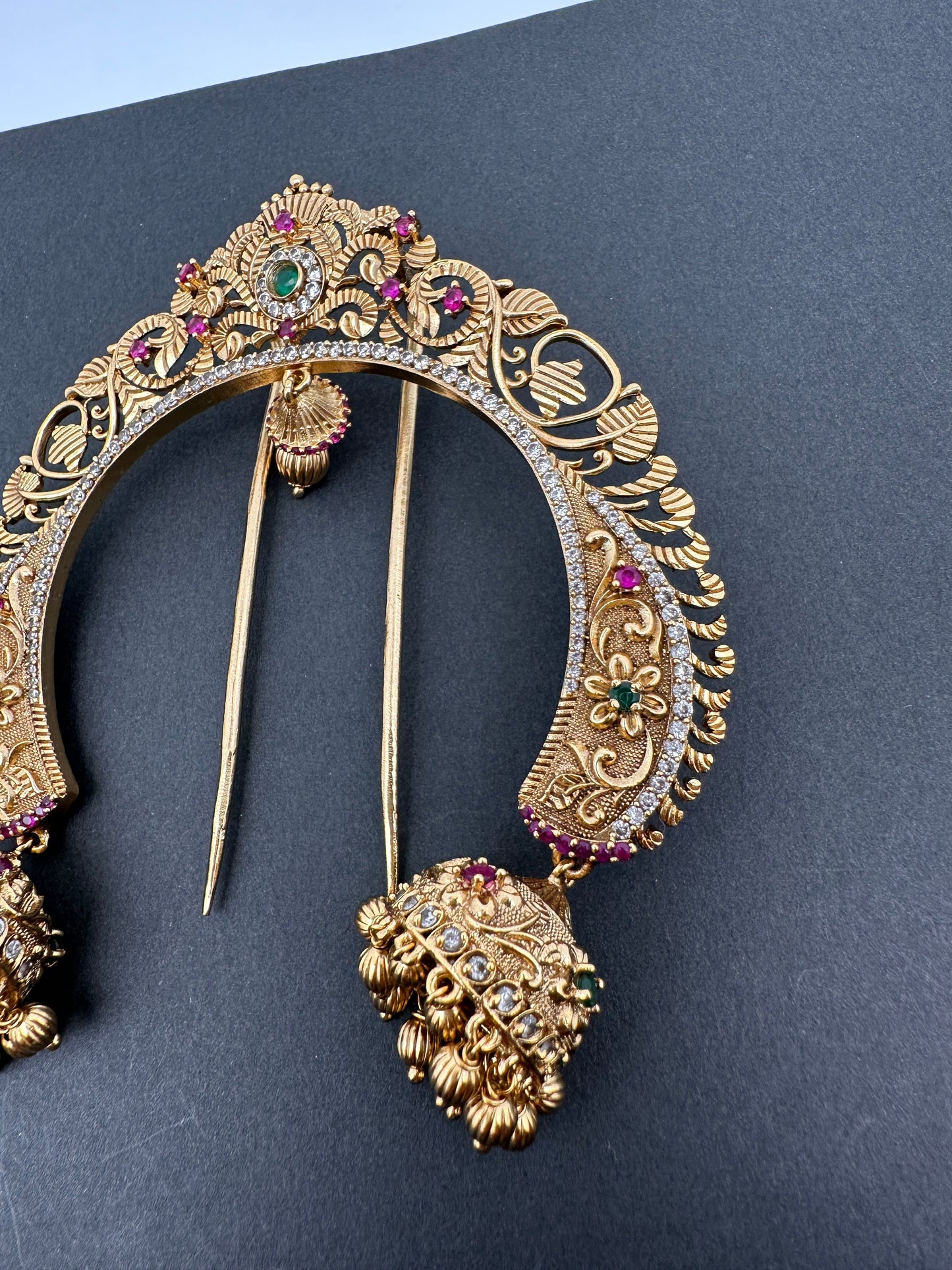 Matte Finish Goddess Lakshmi  Jada Billa Hair Pin.