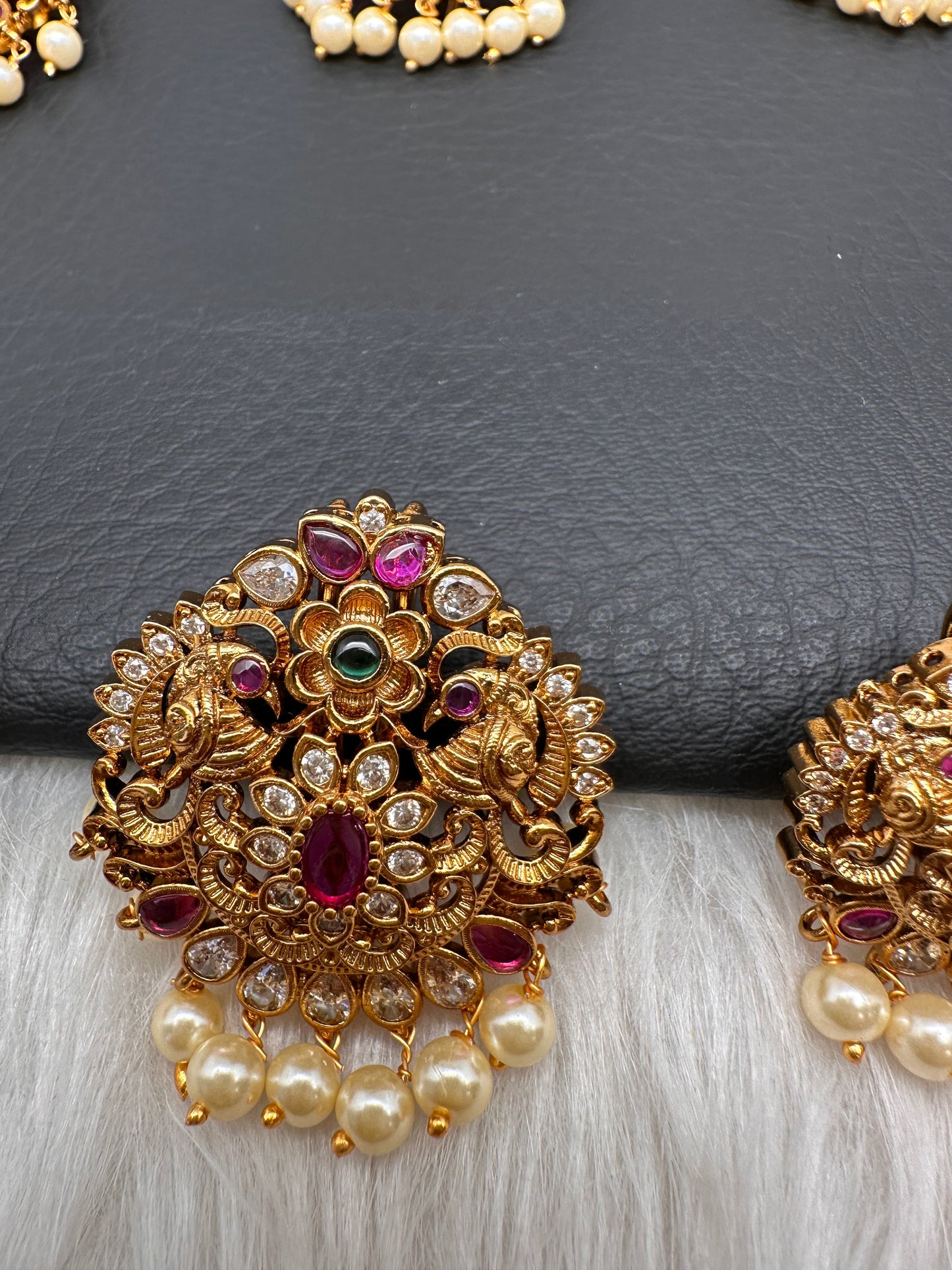 Matte Finish CZ Jada Billa Hair Pin Set