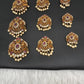 Matte Finish CZ Jada Billa Hair Pin Set