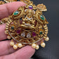 Goddess Lakshmi Matte Finish CZ Jada Billa Hair Pin Set