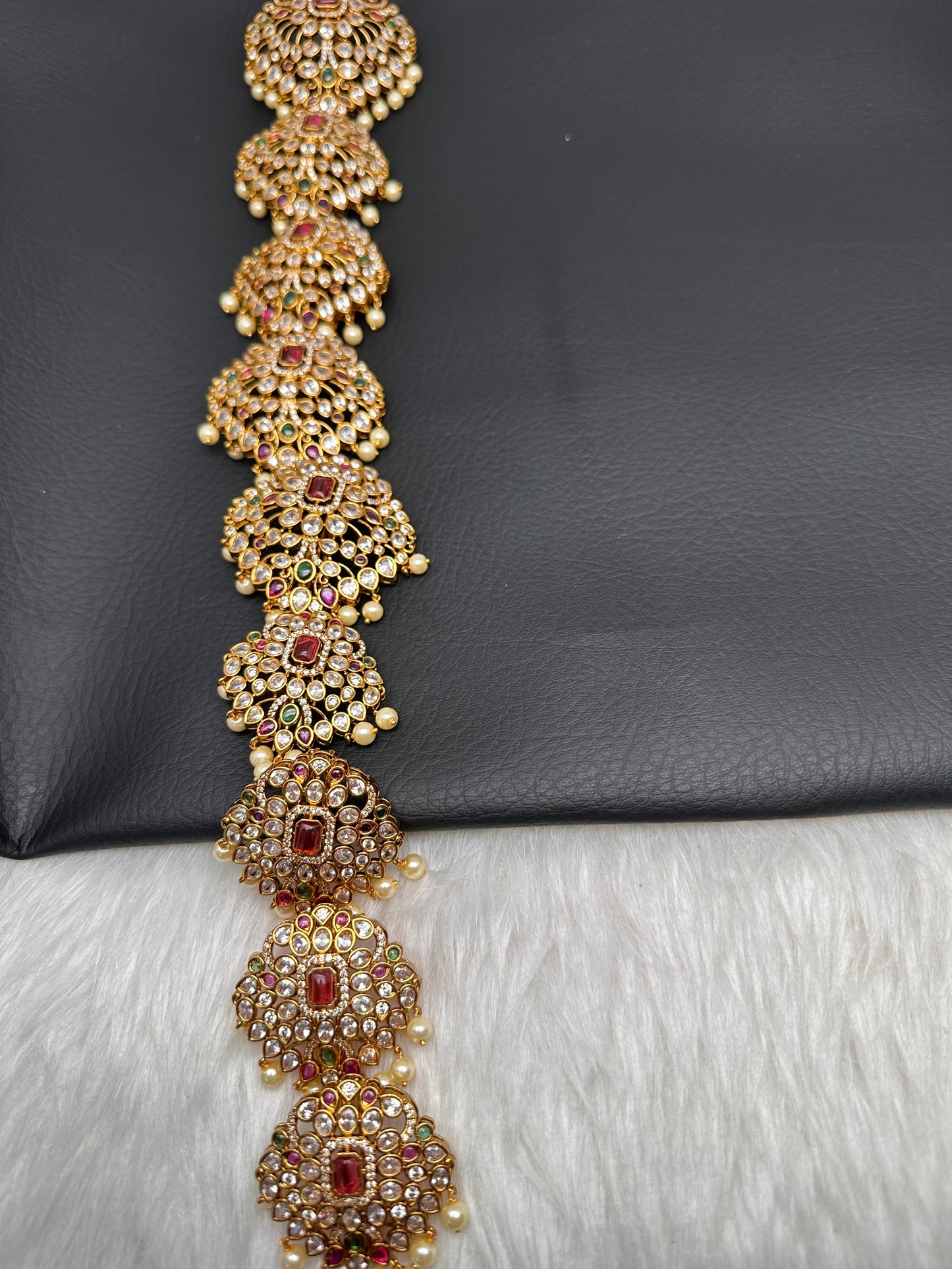 Matte Finish CZ Jada Billa Hair Pin Set