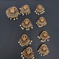 Matte Finish Goddess lakshmi CZ Jada Billa Hair Pin Set - 