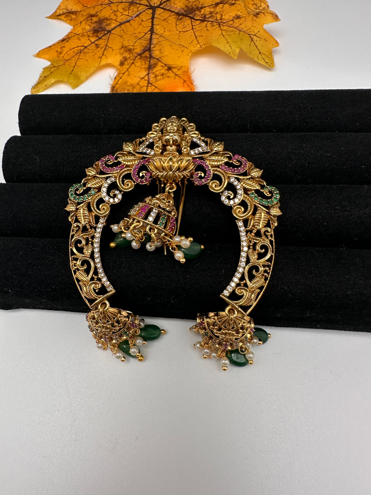 Matte Finish Goddess Lakshmi Juda Hair Pin. - 