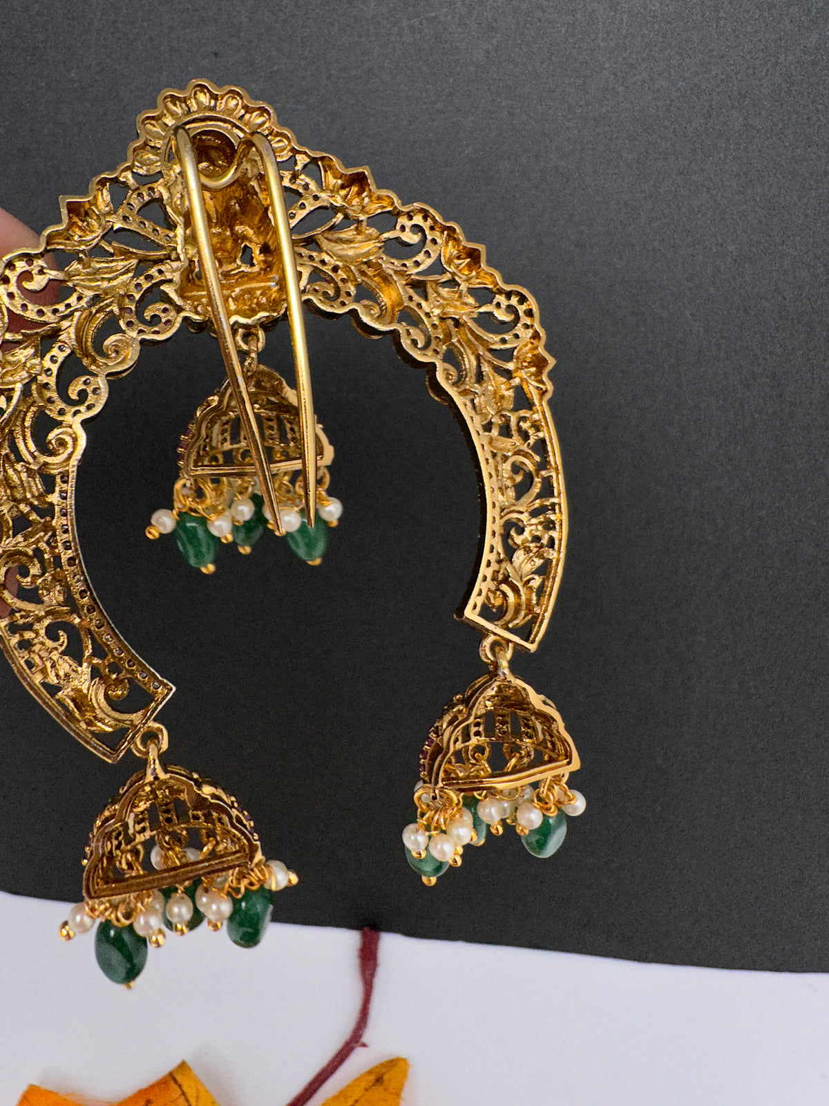 Matte Finish Goddess Lakshmi Juda Hair Pin. - 