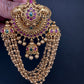 Matte Finish Kemp Gold Beads Juda Hair Pin. - 