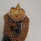 Matte Finish Kemp Gold Beads Juda Hair Pin. - 