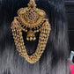 Matte Finish Kemp Gold Beads Juda Hair Pin. - 