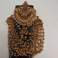 Matte Finish Kemp Gold Beads Juda Hair Pin. - 
