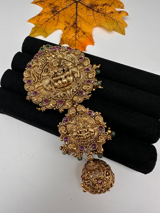 Matte Finish Kemp Goddess Lakhsmi  Juda Hair Pin. - 
