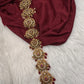 Matte Finish Kemp Jada Hair Pin Choti. - Red