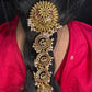 Matte Finish Kemp Peacock Pearls Jada Hair Pin - 