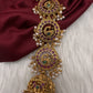 Matte Finish Kemp Peacock Pearls Jada Hair Pin - 