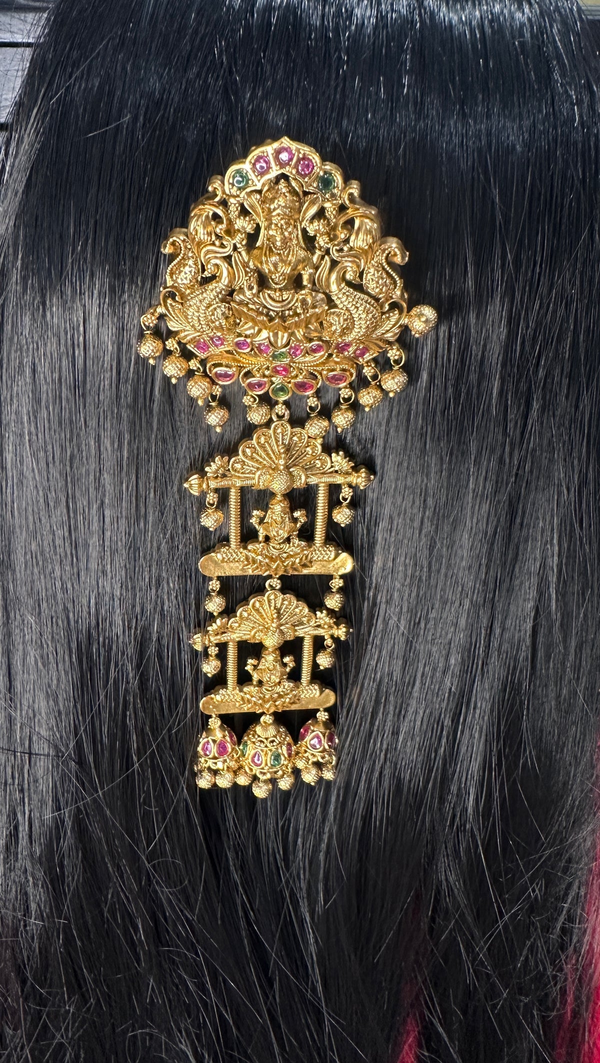 Matte Finish Goddess Lakshmi Kemp Jada Hair Pin Choti | JB000092