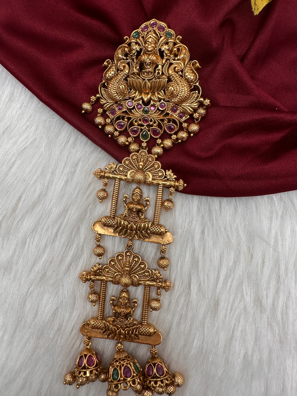 Matte Finish Goddess Lakshmi Kemp Jada Hair Pin Choti | JB000092