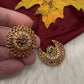 Matte Finish CZ Sun Moon Surya Chandra Hair Pin. - 