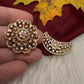 Matte Finish CZ Sun Moon Surya Chandra Hair Pin. - 
