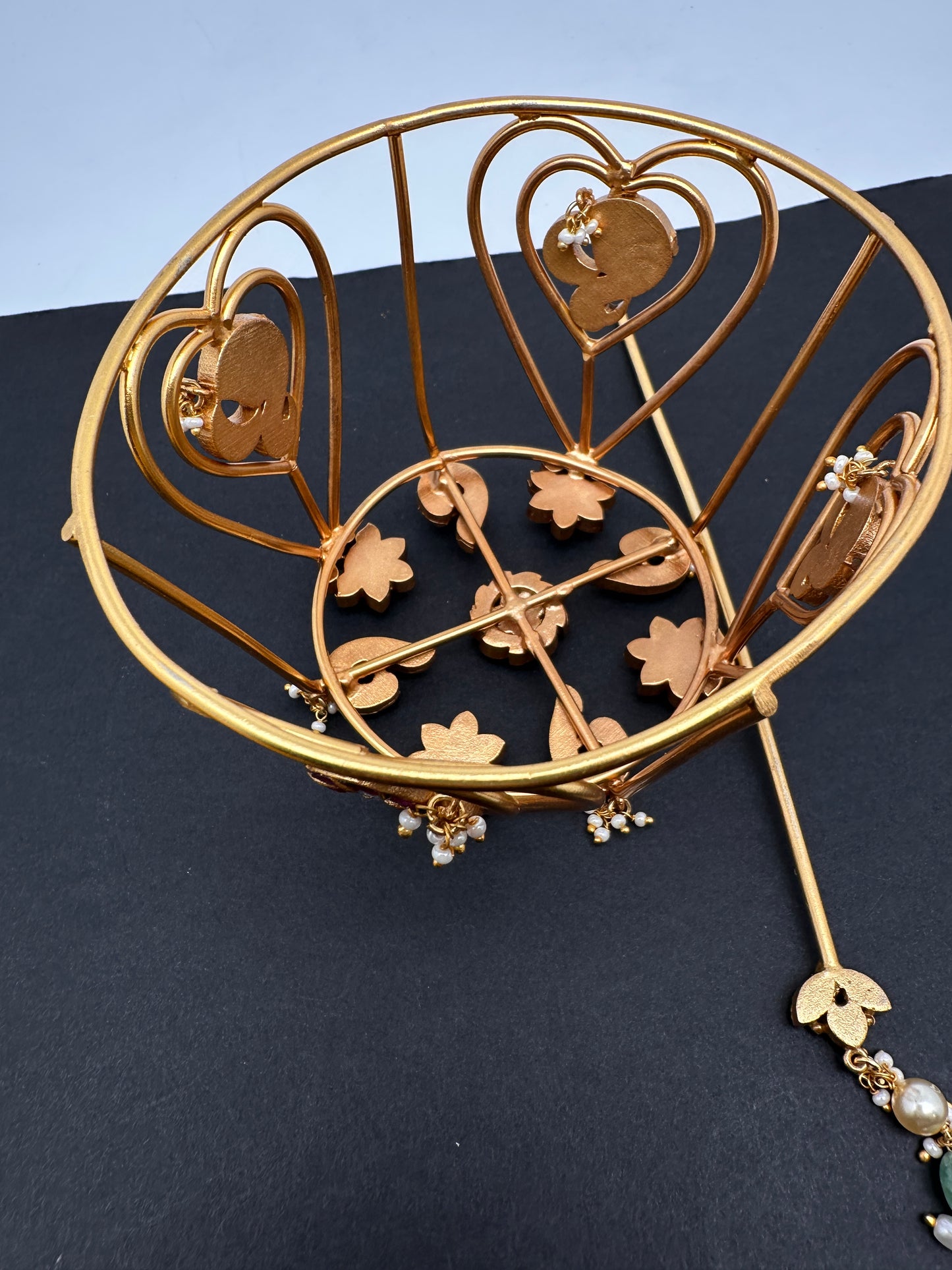 Jadau Kundan Hair Bun and Pin - 