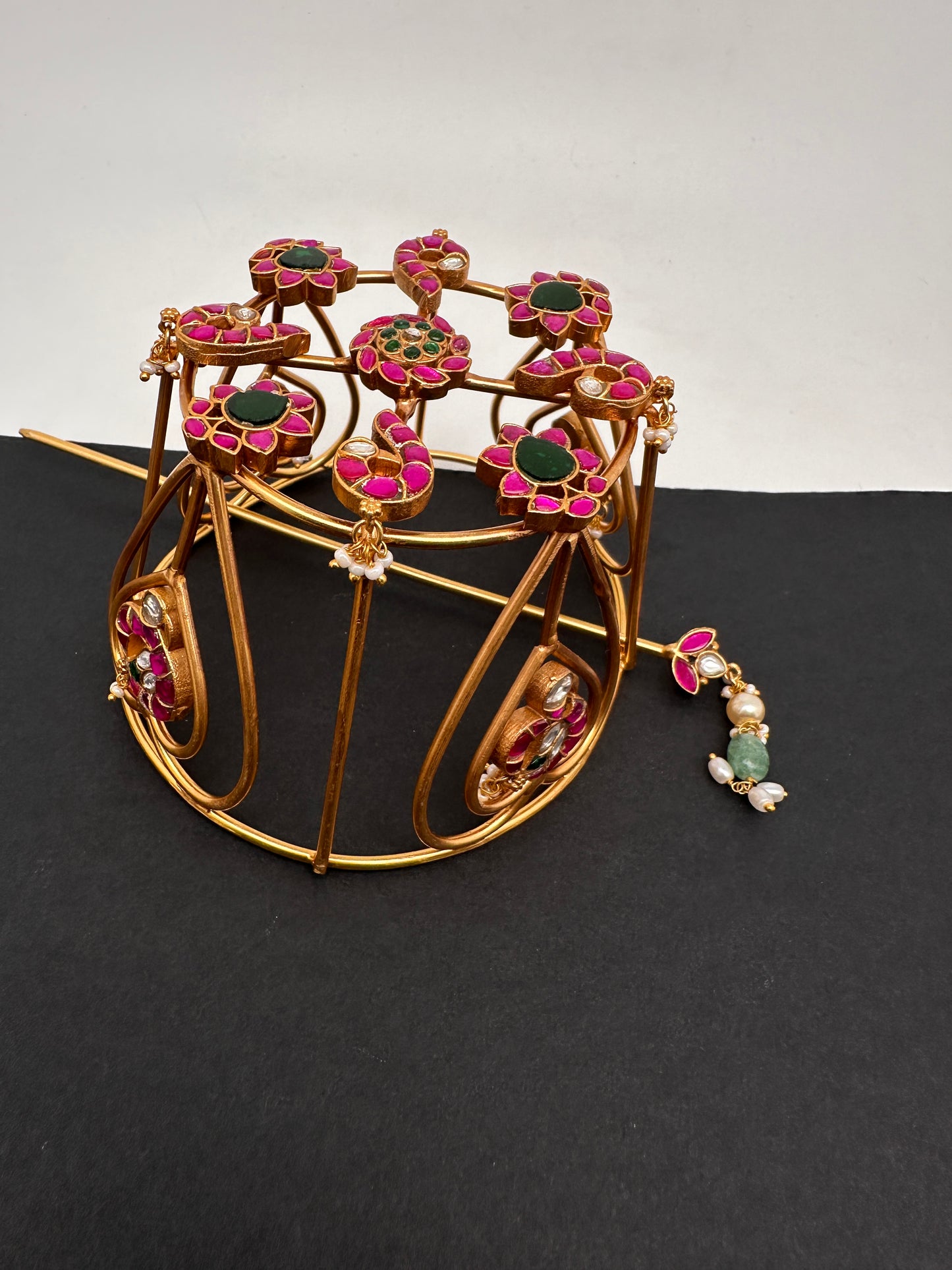 Jadau Kundan Hair Bun and Pin - 