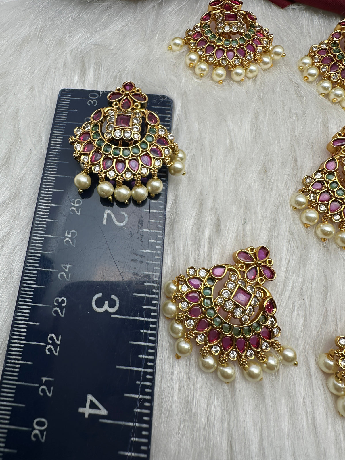 Kemp CZ Stones Jada Billa Hair Pin Set - 