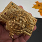 Elephant Nakshi Red Green Stone Matte Finish Kumkum Box Bharani - 