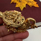 Goddess Lakshmi Swan Nakshi Matte Finish Kumkum Box Bharani - 