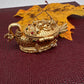 Goddess Lakshmi Swan Nakshi Matte Finish Kumkum Box Bharani - 