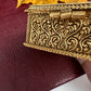 Elephant Nakshi Red Green Meenakari Work Kundan Kumkum Box Bharani - 