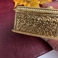 Elephant Nakshi Red Green Meenakari Work Kundan Kumkum Box Bharani - 
