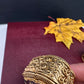 Green Meenakari Work Kundan Kumkum Box Bharani - 