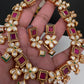 Kundan Red Stone Neckline Necklace