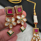 Kundan Red Stone Neckline Necklace
