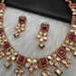 Kundan Red Stone Neckline Necklace