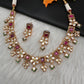 Kundan Red Stone Neckline Necklace