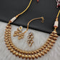 Kundan Dainty Necklace comes with Earrings and Mang Tika