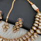 Kundan Dainty Necklace comes with Earrings and Mang Tika