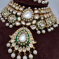 Kundan Moissanite Green Choker Necklace